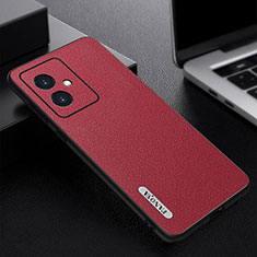 Coque Luxe Cuir Housse Etui S03 pour Huawei Honor 100 5G Rouge