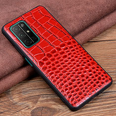 Coque Luxe Cuir Housse Etui S03 pour Huawei Honor 30S Rouge