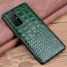 Coque Luxe Cuir Housse Etui S03 pour Huawei Honor 30S Vert