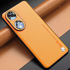 Coque Luxe Cuir Housse Etui S03 pour Huawei Honor 90 5G Orange