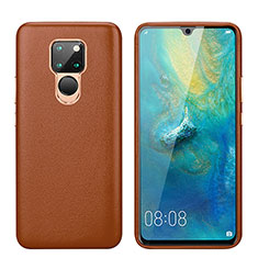 Coque Luxe Cuir Housse Etui S03 pour Huawei Mate 20 Marron