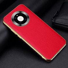 Coque Luxe Cuir Housse Etui S03 pour Huawei Mate 40 Pro Rouge