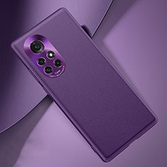 Coque Luxe Cuir Housse Etui S03 pour Huawei Nova 8 Pro 5G Violet