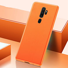Coque Luxe Cuir Housse Etui S03 pour Oppo A11 Orange