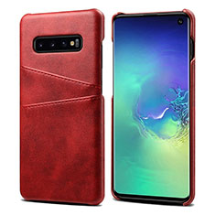 Coque Luxe Cuir Housse Etui S03 pour Samsung Galaxy S10 5G Rouge