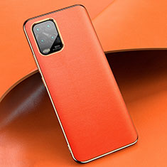 Coque Luxe Cuir Housse Etui S03 pour Xiaomi Mi 10 Lite Orange