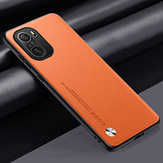 Coque Luxe Cuir Housse Etui S03 pour Xiaomi Mi 11X 5G Orange