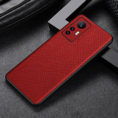 Coque Luxe Cuir Housse Etui S03 pour Xiaomi Mi 12 Pro 5G Rouge