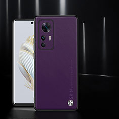 Coque Luxe Cuir Housse Etui S03 pour Xiaomi Mi 12T 5G Violet