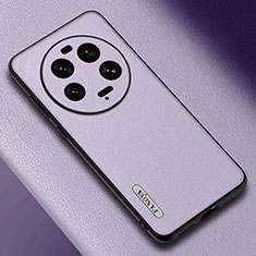 Coque Luxe Cuir Housse Etui S03 pour Xiaomi Mi 13 Ultra 5G Violet Clair