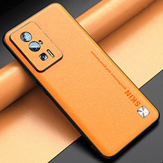 Coque Luxe Cuir Housse Etui S03 pour Xiaomi Poco F5 Pro 5G Orange