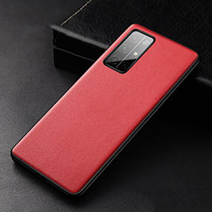 Coque Luxe Cuir Housse Etui S04 pour Huawei Honor 30S Rouge