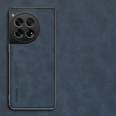 Coque Luxe Cuir Housse Etui S04 pour OnePlus 12R 5G Bleu