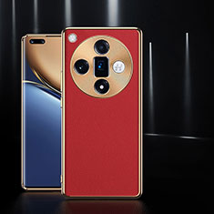 Coque Luxe Cuir Housse Etui S05 pour Oppo Find X7 5G Rouge