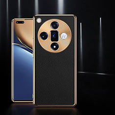 Coque Luxe Cuir Housse Etui S05 pour Oppo Find X7 Ultra 5G Noir