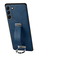 Coque Luxe Cuir Housse Etui S05 pour Samsung Galaxy S21 5G Bleu