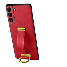 Coque Luxe Cuir Housse Etui S05 pour Samsung Galaxy S21 5G Rouge