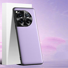 Coque Luxe Cuir Housse Etui S06 pour OnePlus 12 5G Violet