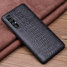 Coque Luxe Cuir Housse Etui S06 pour Oppo Find X2 Neo Noir