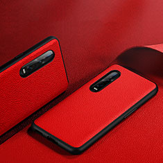 Coque Luxe Cuir Housse Etui S06 pour Oppo Find X2 Pro Rouge
