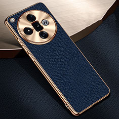 Coque Luxe Cuir Housse Etui S06 pour Oppo Find X7 5G Bleu