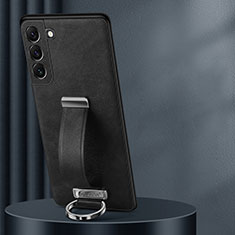Coque Luxe Cuir Housse Etui S06 pour Samsung Galaxy S21 5G Noir