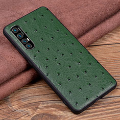 Coque Luxe Cuir Housse Etui S07 pour Oppo Find X2 Neo Vert