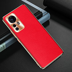 Coque Luxe Cuir Housse Etui S07 pour Xiaomi Mi 12 5G Rouge