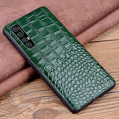 Coque Luxe Cuir Housse Etui S08 pour Oppo Find X2 Neo Vert
