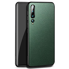 Coque Luxe Cuir Housse Etui S08 pour Xiaomi Mi 10 Vert