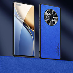 Coque Luxe Cuir Housse Etui ST4 pour Huawei Honor Magic3 5G Bleu
