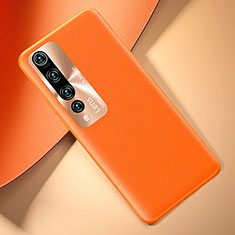 Coque Luxe Cuir Housse Etui T01 pour Xiaomi Mi 10 Pro Orange