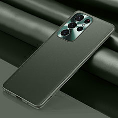 Coque Luxe Cuir Housse Etui T02 pour Samsung Galaxy S21 Ultra 5G Pastel Vert