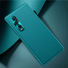Coque Luxe Cuir Housse Etui U01 pour Oppo Find X2 Pro Cyan