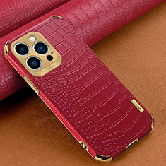 Coque Luxe Cuir Housse Etui XD1 pour Apple iPhone 13 Pro Rouge