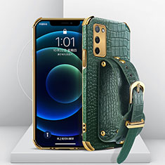 Coque Luxe Cuir Housse Etui XD1 pour Oppo A53s 5G Vert