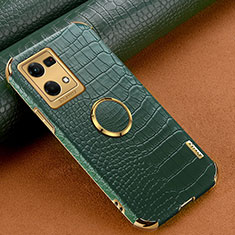 Coque Luxe Cuir Housse Etui XD1 pour Oppo F21s Pro 4G Vert
