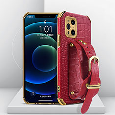 Coque Luxe Cuir Housse Etui XD1 pour Oppo Find X3 5G Rouge