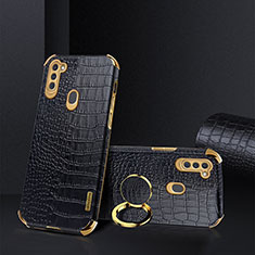 Coque Luxe Cuir Housse Etui XD1 pour Samsung Galaxy A11 Noir