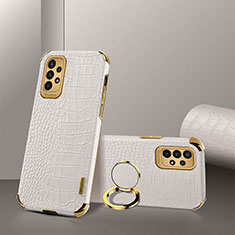 Coque Luxe Cuir Housse Etui XD1 pour Samsung Galaxy A23 5G Blanc