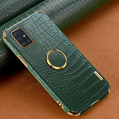 Coque Luxe Cuir Housse Etui XD1 pour Samsung Galaxy M40S Vert
