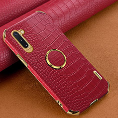 Coque Luxe Cuir Housse Etui XD1 pour Samsung Galaxy Note 10 5G Rouge