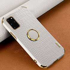 Coque Luxe Cuir Housse Etui XD1 pour Samsung Galaxy S20 Plus Blanc