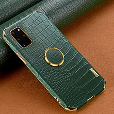 Coque Luxe Cuir Housse Etui XD1 pour Samsung Galaxy S20 Plus Vert