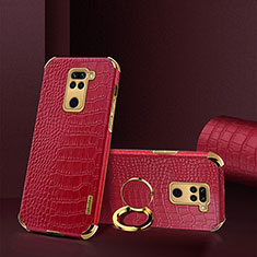 Coque Luxe Cuir Housse Etui XD1 pour Xiaomi Redmi Note 9 Rouge