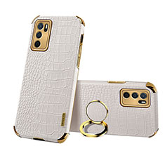 Coque Luxe Cuir Housse Etui XD2 pour Oppo A16 Blanc