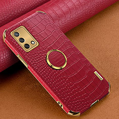 Coque Luxe Cuir Housse Etui XD2 pour Oppo A95 4G Rouge