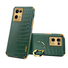 Coque Luxe Cuir Housse Etui XD2 pour Oppo F21s Pro 4G Vert