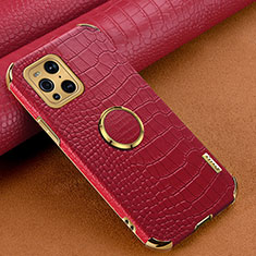 Coque Luxe Cuir Housse Etui XD2 pour Oppo Find X3 5G Rouge