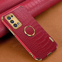 Coque Luxe Cuir Housse Etui XD2 pour Oppo Reno6 Pro 5G Rouge